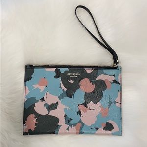 Kate Spade | Leather Floral Wristlet